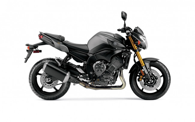 Обои картинки фото мотоциклы, yamaha, темный, 2012, fz8