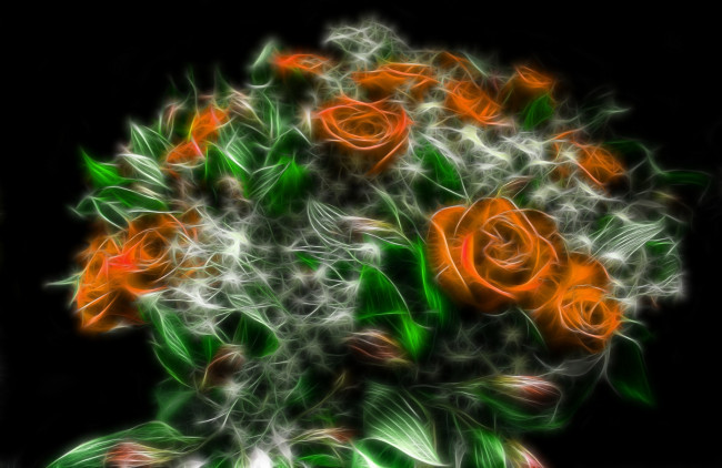 Обои картинки фото разное, компьютерный дизайн, цветы, букет