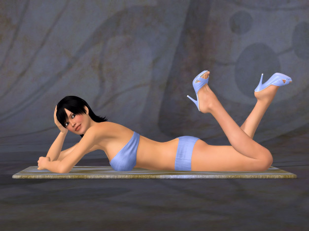 Обои картинки фото 3д графика, люди , people, фон, взгляд, девушка