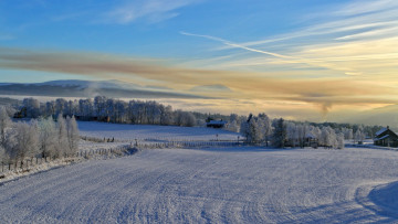 Картинка природа зима рассвет