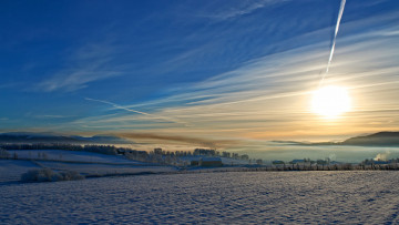 Картинка природа зима рассвет