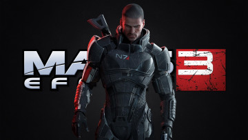 обоя видео игры, mass effect 3, персонаж