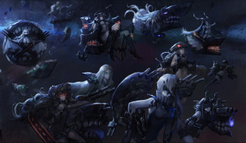 Картинка автор +gods аниме kantai+collection арт девушки мрак