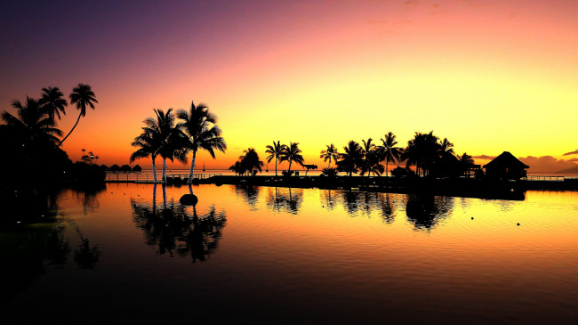 Обои картинки фото природа, тропики, рассвет