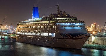 Картинка p&o`s+oriana корабли лайнеры круиз лайнер