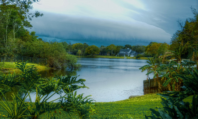 Обои картинки фото города, - пейзажи, лес, река