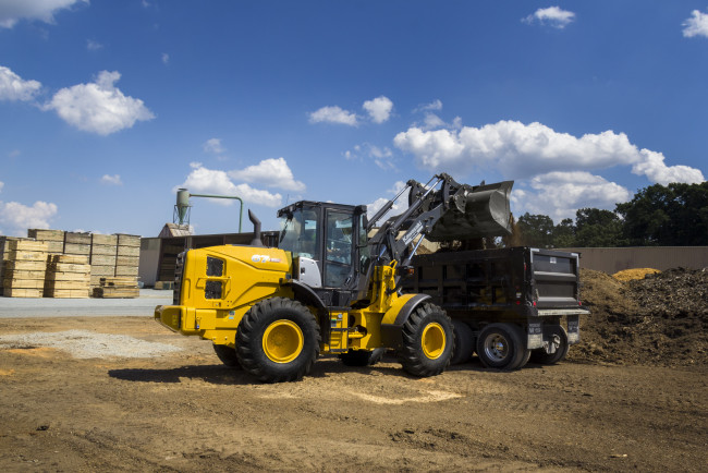 Обои картинки фото техника, фронтальные погрузчики, kawasaki