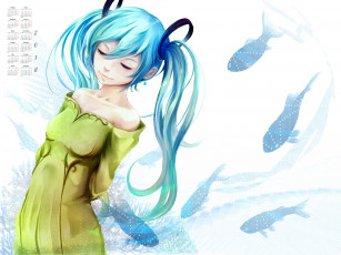 Картинка календари аниме рыба девушка 2018