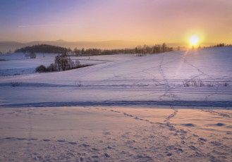 Картинка природа зима простор