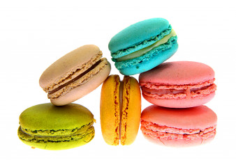 Картинка еда макаруны ассорти печенье лакомство