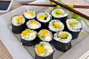 Картинка еда рыба +морепродукты +суши +роллы роллы кухня японская