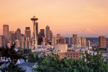 Картинка seattle города сиэтл+ сша небоскребы панорама