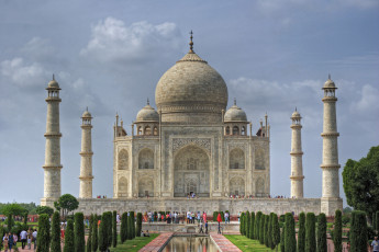 Картинка taj+mahal города тадж-махал+ индия мавзолей гробница