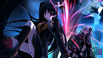 Картинка календари аниме взгляд катана 2018 девушка двое