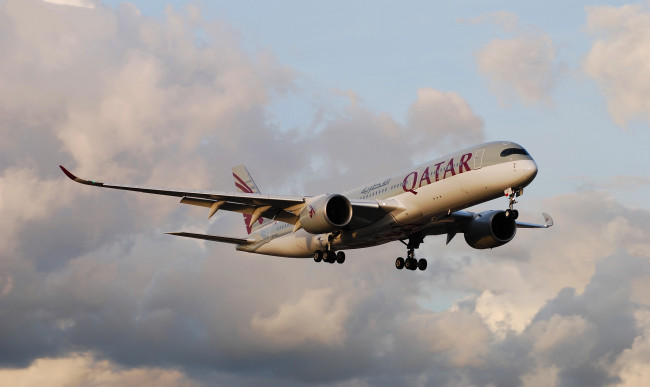 Обои картинки фото a350, авиация, пассажирские самолёты, авиалайнер