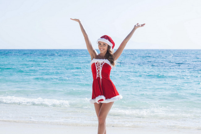 Обои картинки фото девушки, -unsort , снегурочки, девушка, фон, взгляд