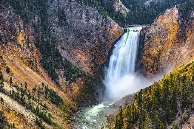 Обои картинки фото природа, водопады, простор