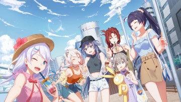 Картинка аниме honkai+impact+3rd kiana kaslana murata himeko raiden mei theresa apocalypse bronya zaychik fu hua honkai impact 3rd