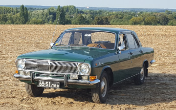Картинка газ-+24+волга автомобили газ поле седан классика автомобиль волга газ- 24
