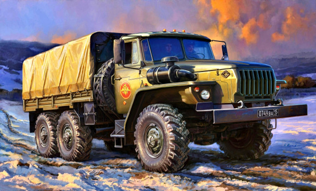 Обои картинки фото рисованное, армия, урал