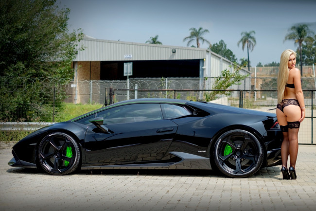Обои картинки фото автомобили, -авто с девушками, lamborghini