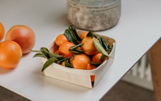 Обои картинки фото еда, цитрусы, мандарины