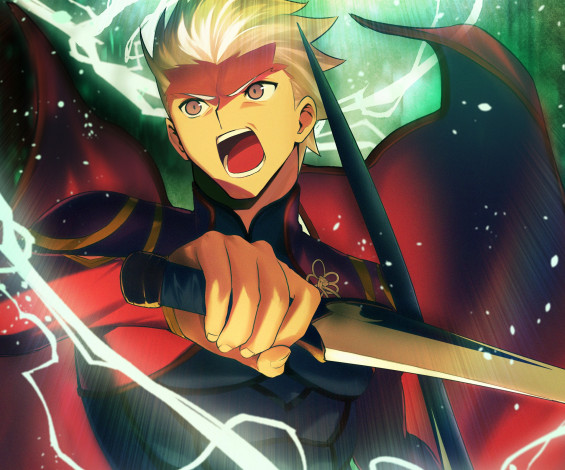 Обои картинки фото аниме, fate, stay night,  grand order,  apocrypha, судьбаночь, схватки