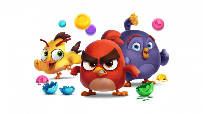 Обои картинки фото angry birds dream blast, видео игры, ---другое, птицы, фон, обои, игра, белый, картинка, angry, birds, на, рабочий, стол, rovio, dream, blast
