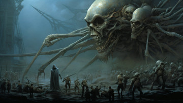 Картинка фэнтези нежить нейросети графика нейроарт ai art нейронные сети рисунки нейро искусство