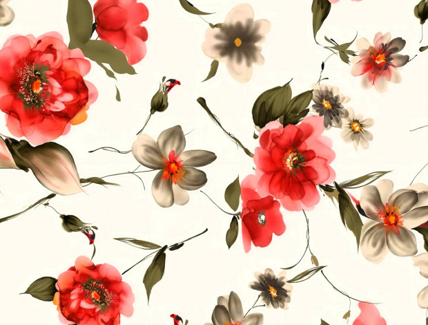 Обои картинки фото рисованное, цветы