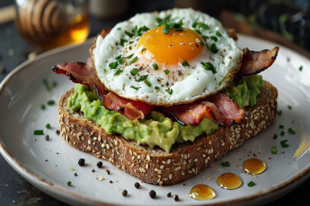 Картинка еда бутерброды +гамбургеры +канапе хлеб бекон бутерброд яйцо