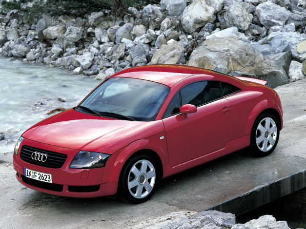 Обои картинки фото audi, tt, coupe, 2001, автомобили