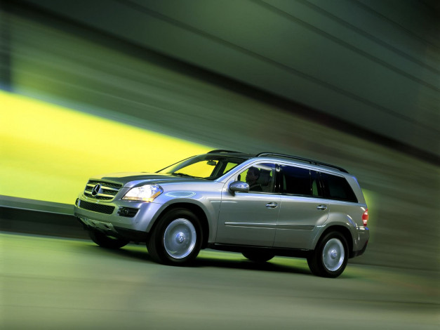 Обои картинки фото mercedes, benz, gl450, 4matic, 2007, автомобили