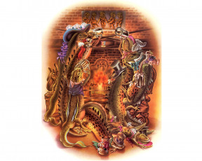 Картинка рисованные животные сказочные мифические