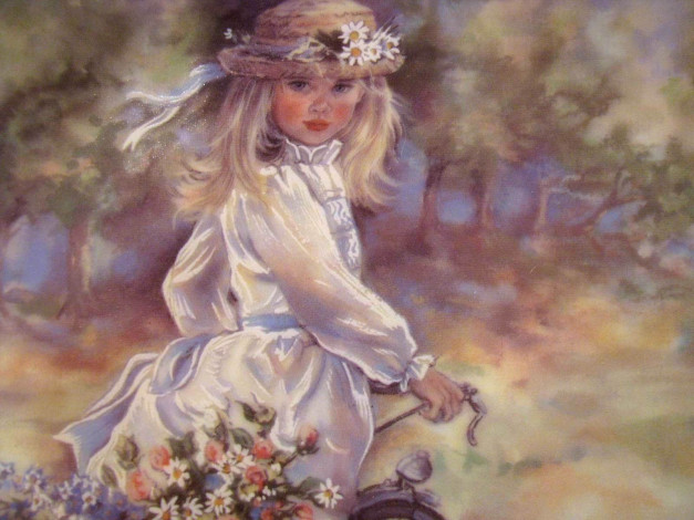 Обои картинки фото рисованные, дети