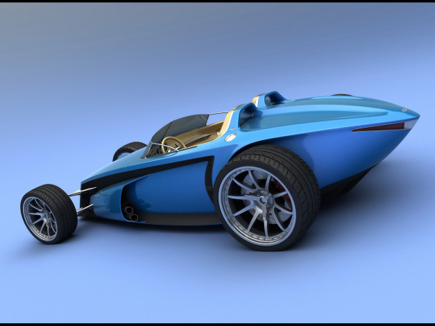 Обои картинки фото 2009, delithium, concept, by, bo, zolland, автомобили, 3д