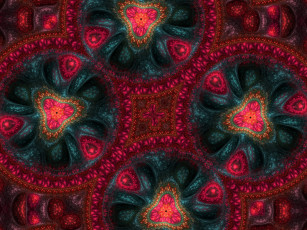 Картинка 3д графика fractal фракталы узор стиль