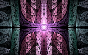 Картинка 3д графика fractal фракталы фон узор