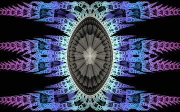 Картинка 3д графика fractal фракталы фон узор