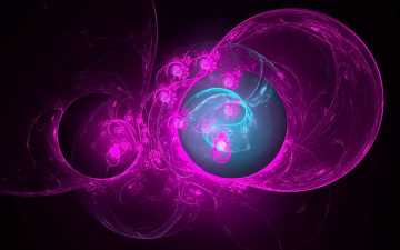 Картинка 3д графика fractal фракталы узор темный фон