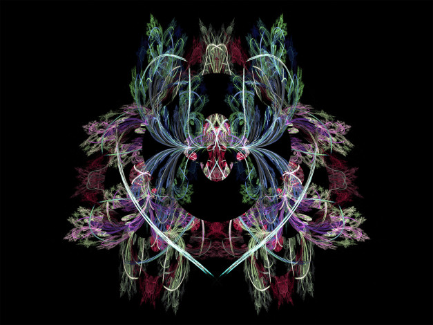 Обои картинки фото 3д, графика, fractal, фракталы, цвет, фон