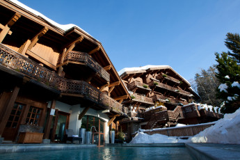 Картинка courchevel франция города здания дома курорт виллы