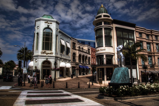 Обои картинки фото beverly, hills, города, улицы, площади, набережные, здания, улица