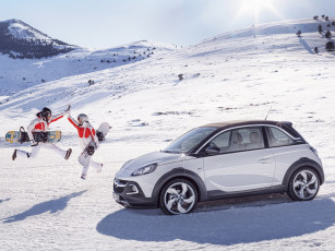 Картинка автомобили opel снег 2014 rocks adam