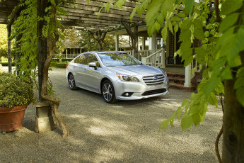 Картинка 2015+subaru+legacy автомобили subaru парк дом серебристый legacy