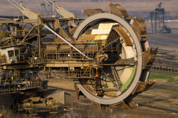 Картинка garzweiler+schaufelrad техника экскаваторы экскаватор карьерный роторный