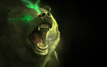 Картинка медведь фэнтези существа рычит