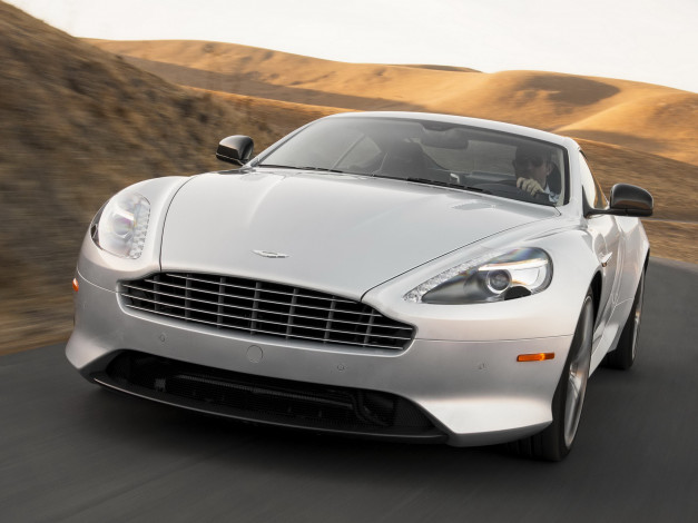 Обои картинки фото автомобили, aston martin, светлый, 2012г, uk-spec, db9, aston, martin