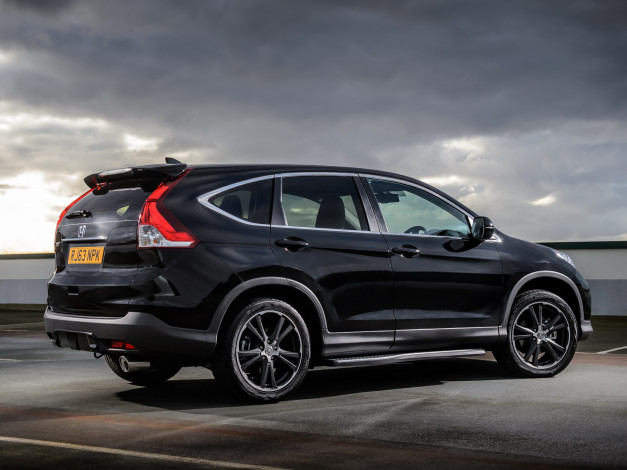 Обои картинки фото автомобили, honda, cr-v, rm, black, темный, 2014