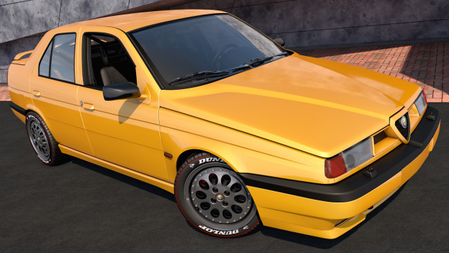 Обои картинки фото автомобили, 3д, 1992, 155, alfa, romeo